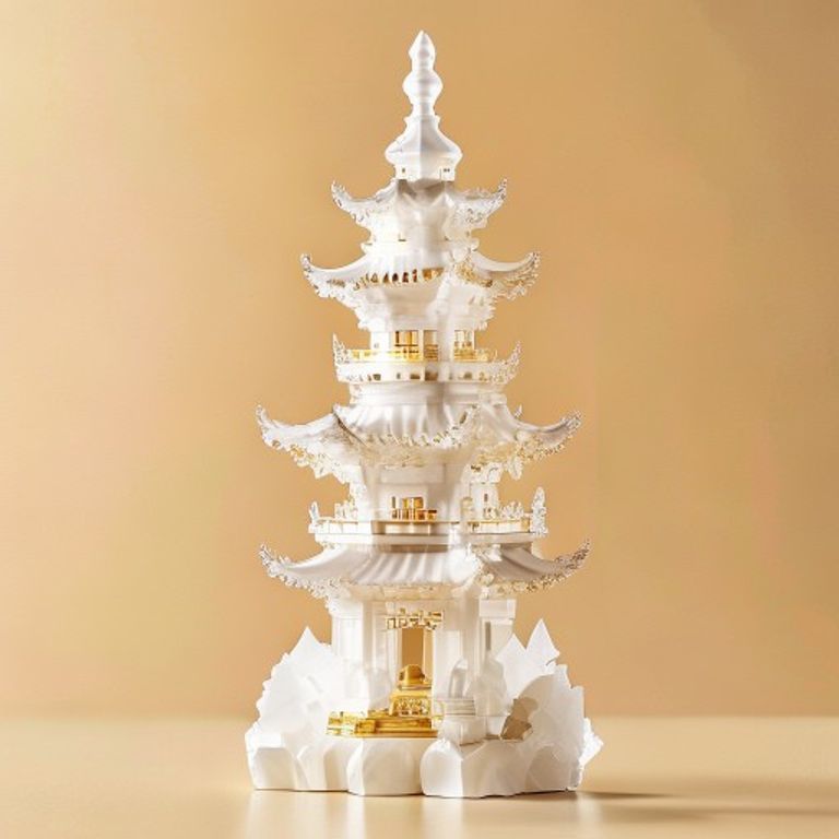 文昌塔水晶擺件